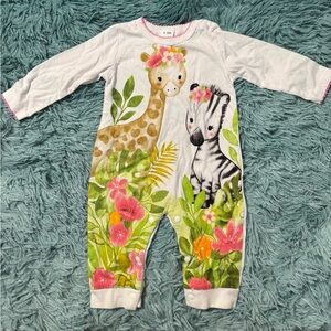 Cute Animal Print Kids Bodysuit